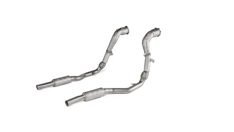 Akrapovic Downpipe/Link Pipe Set with Sports Cats (SS) for Audi RSQ8 (4M, GPF)